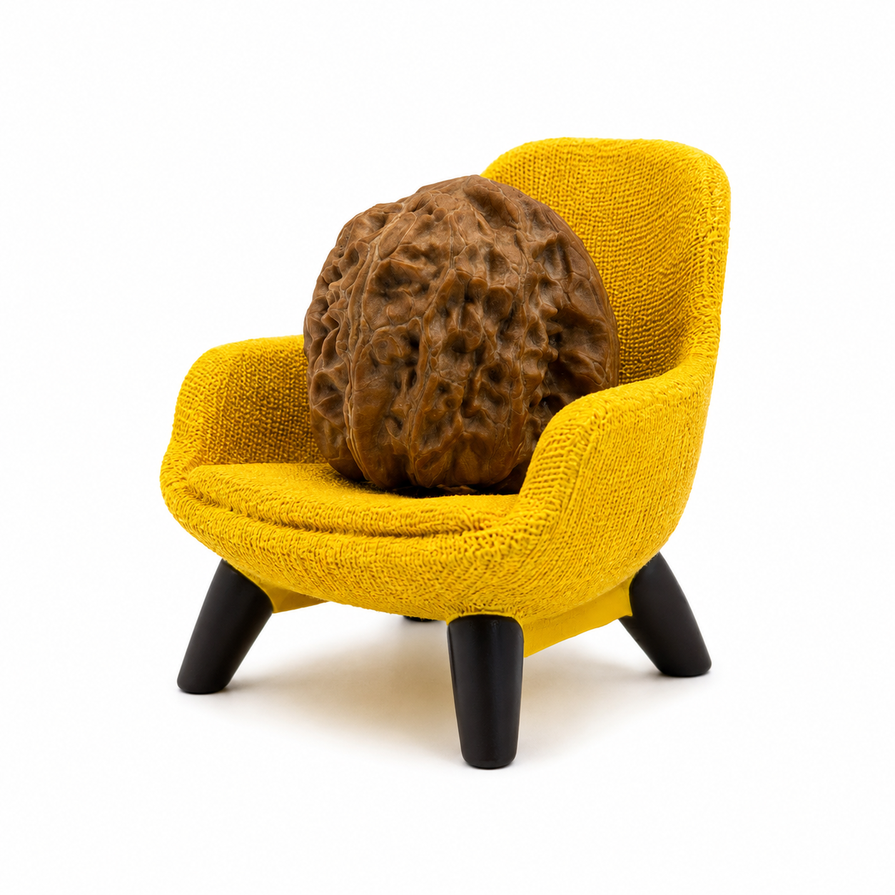 Walnut Lounge Collection | Mini Resin Display Classic ArmChair for Wenwan Walnuts