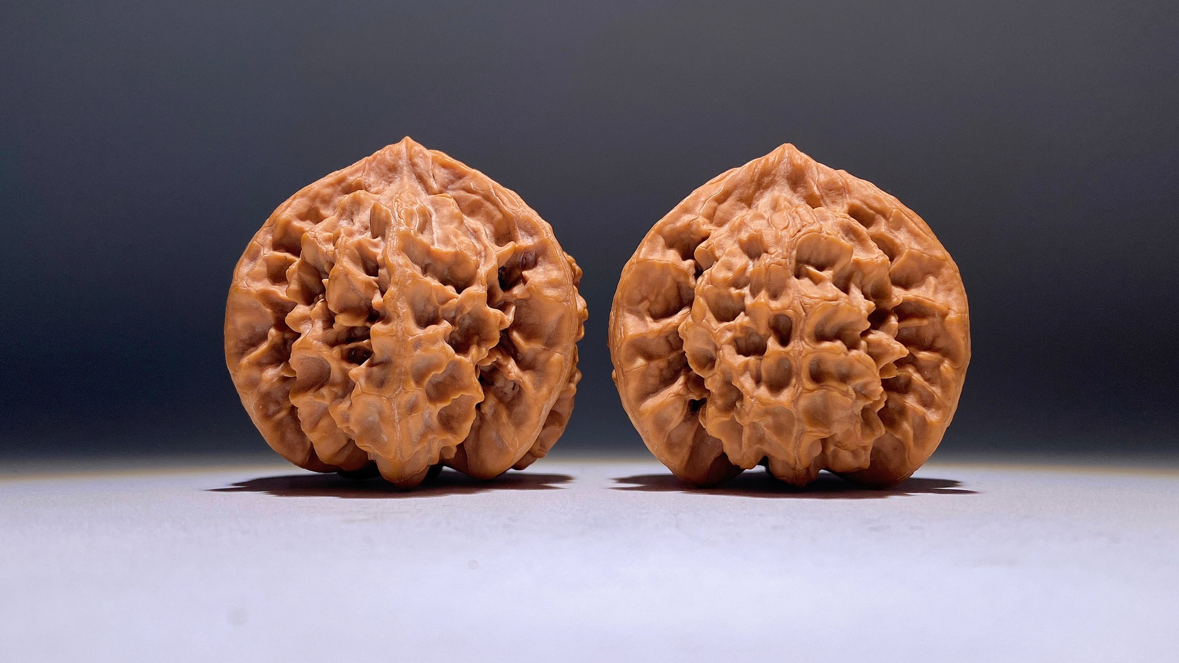 Dragon Scale Three-Ridge Wenwan Walnut · 53mm · Heirloom
