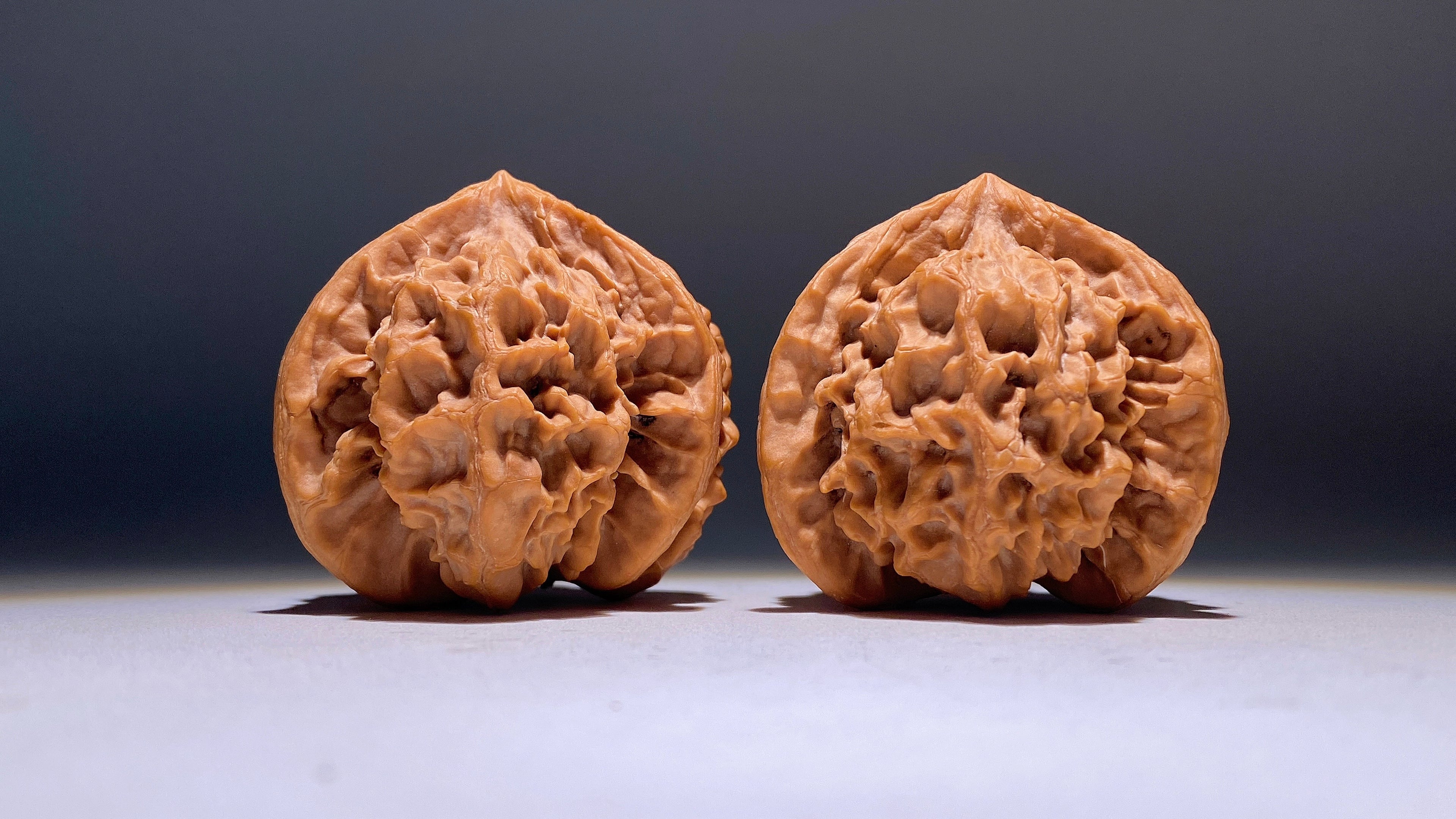 Dragon Scale Three-Ridge Wenwan Walnut · 53mm · Heirloom
