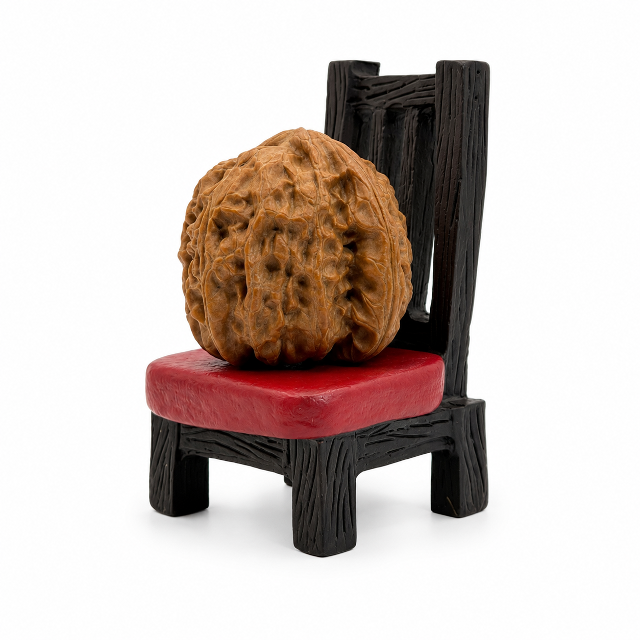 Walnut Lounge Collection | Mini Resin Display Vintage Chair for Wenwan Walnuts