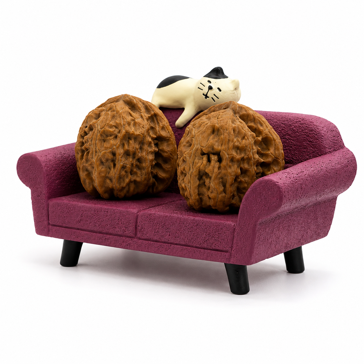 Walnut Lounge Collection | Mini Resin Display Furniture for Wenwan Walnuts