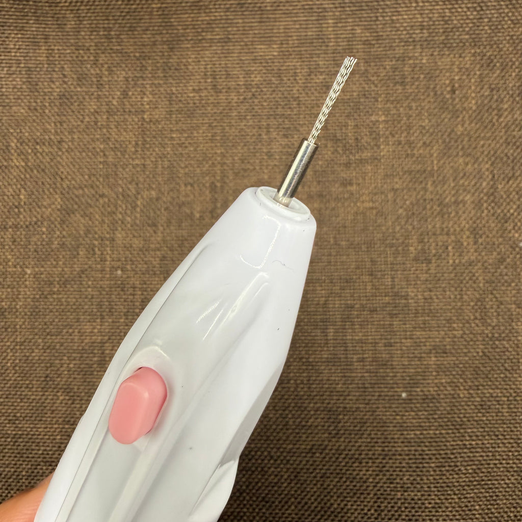 Electric Walnut Crevice Cleaning Pen (With 3 Brush Types)