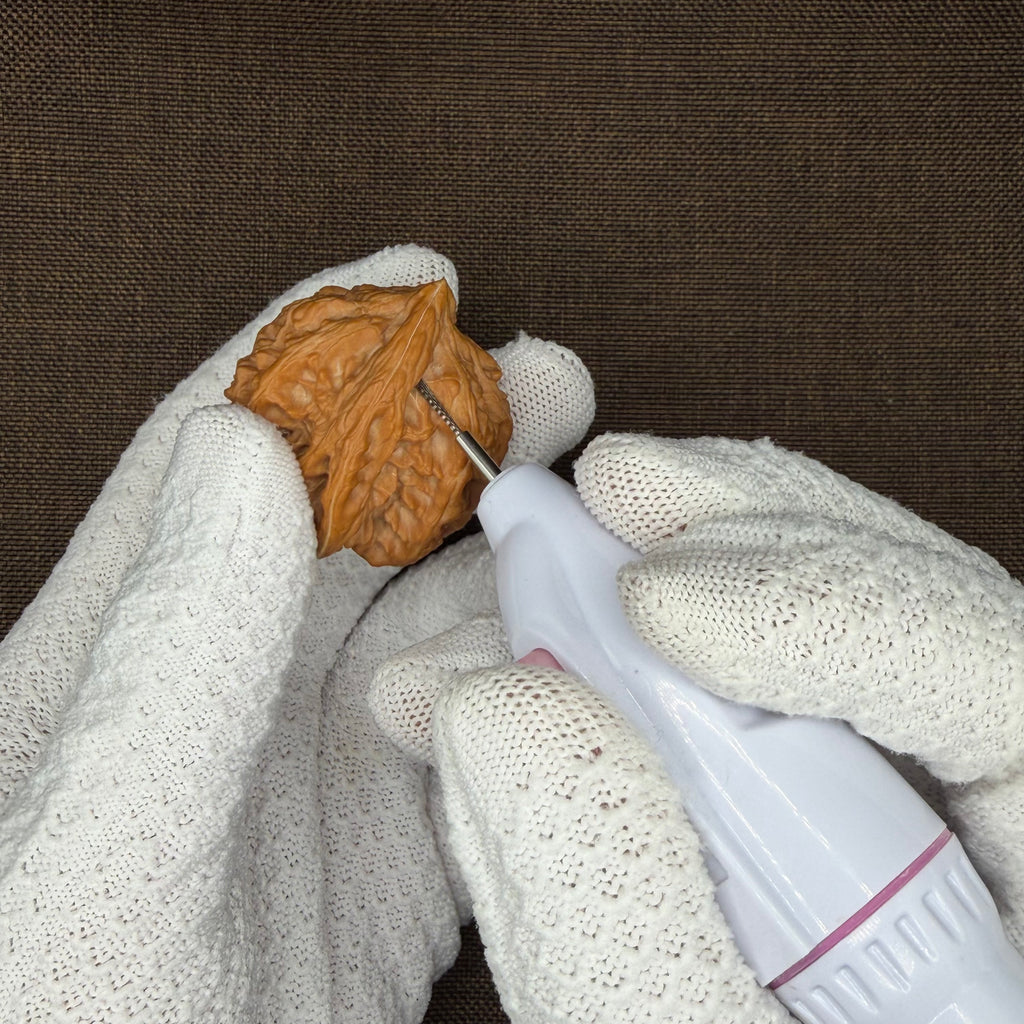 Electric Walnut Crevice Cleaning Pen (With 3 Brush Types)
