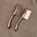 Walnut Brush Set (Nano Brush + Boar Bristle Brush)
