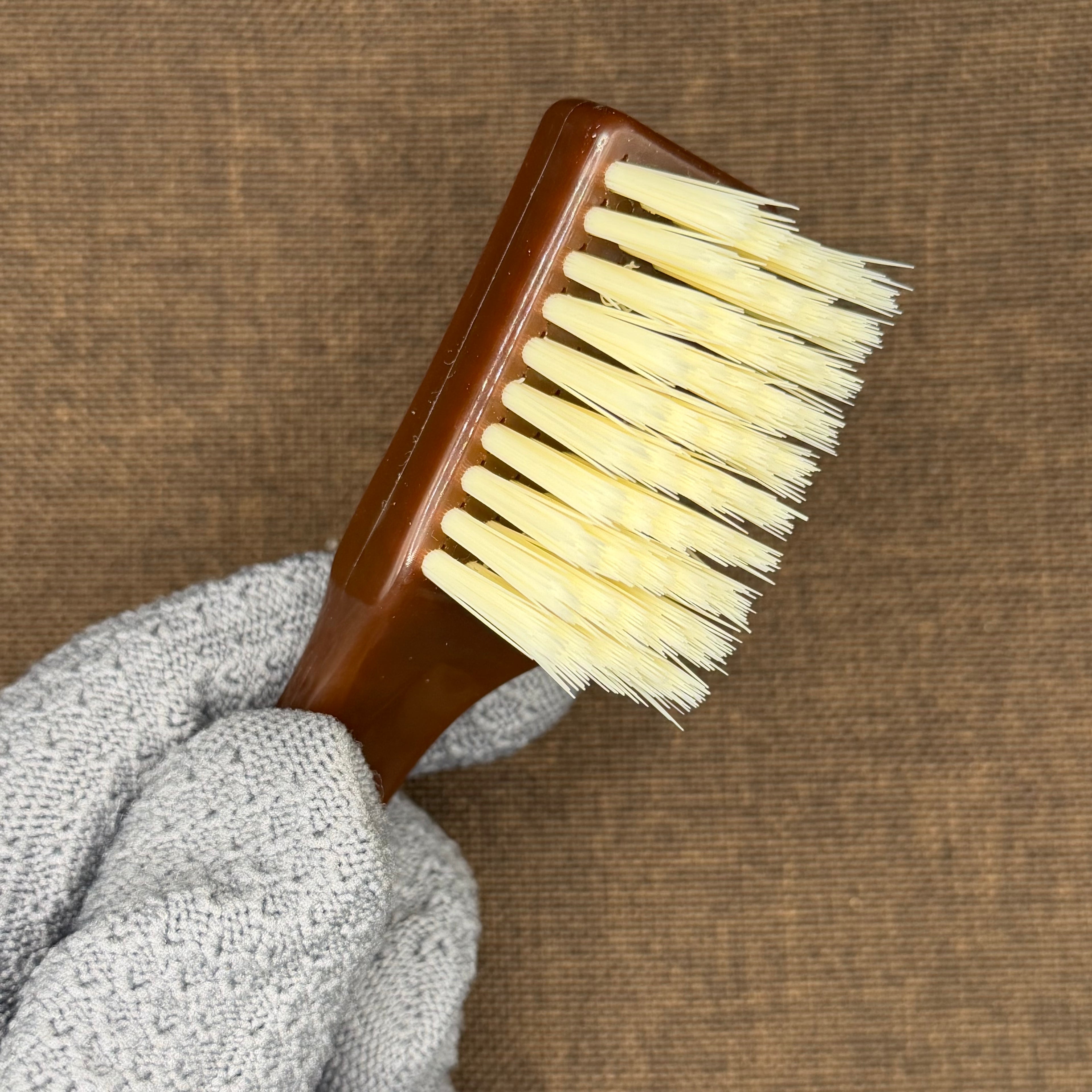 Walnut Brush Set (Nano Brush + Boar Bristle Brush)