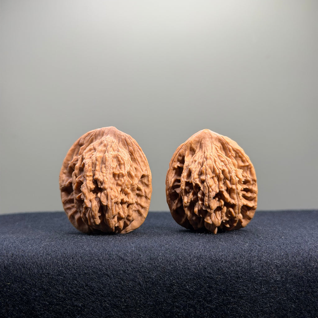 Wheat Ear Tiger Head Wenwan Walnut · 32mm · Natural · Entry Ritual
