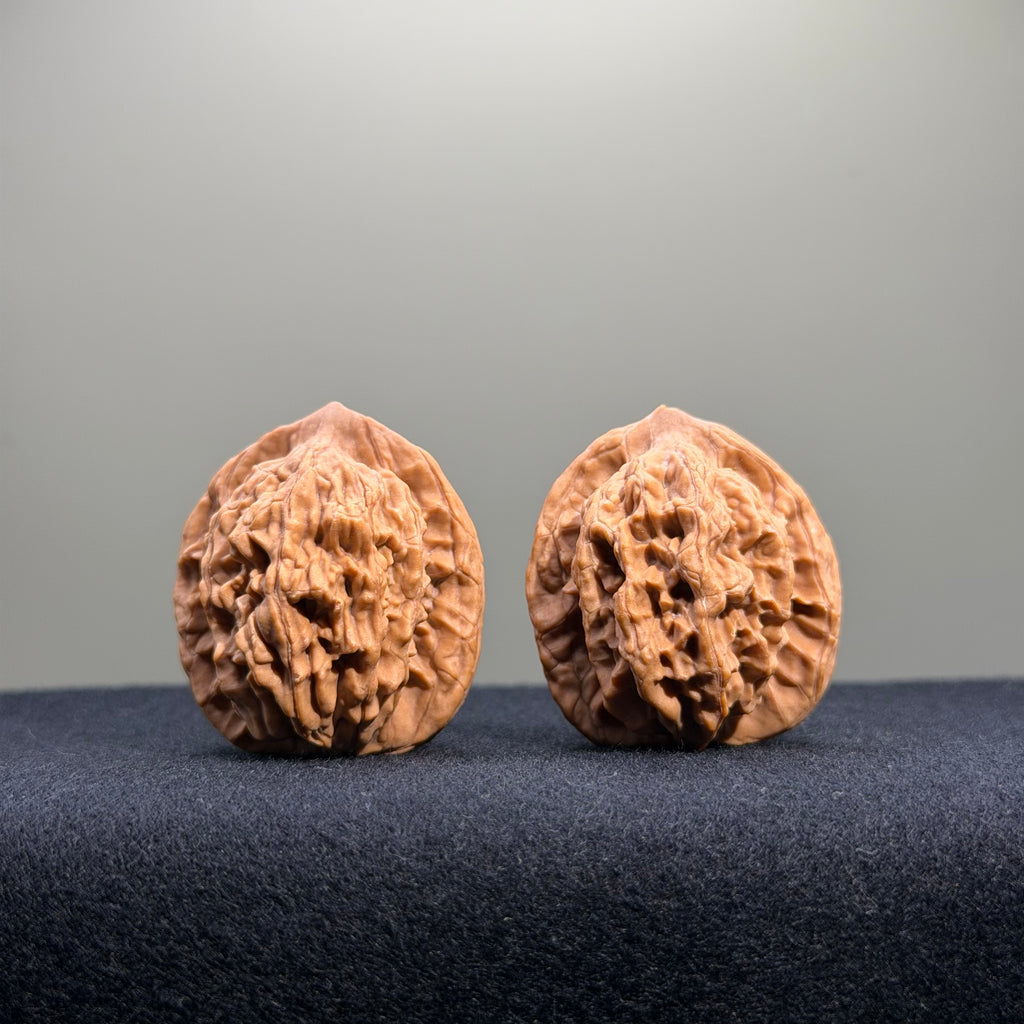 Wheat Ear Tiger Head Wenwan Walnut · 32mm · Natural · Entry Ritual