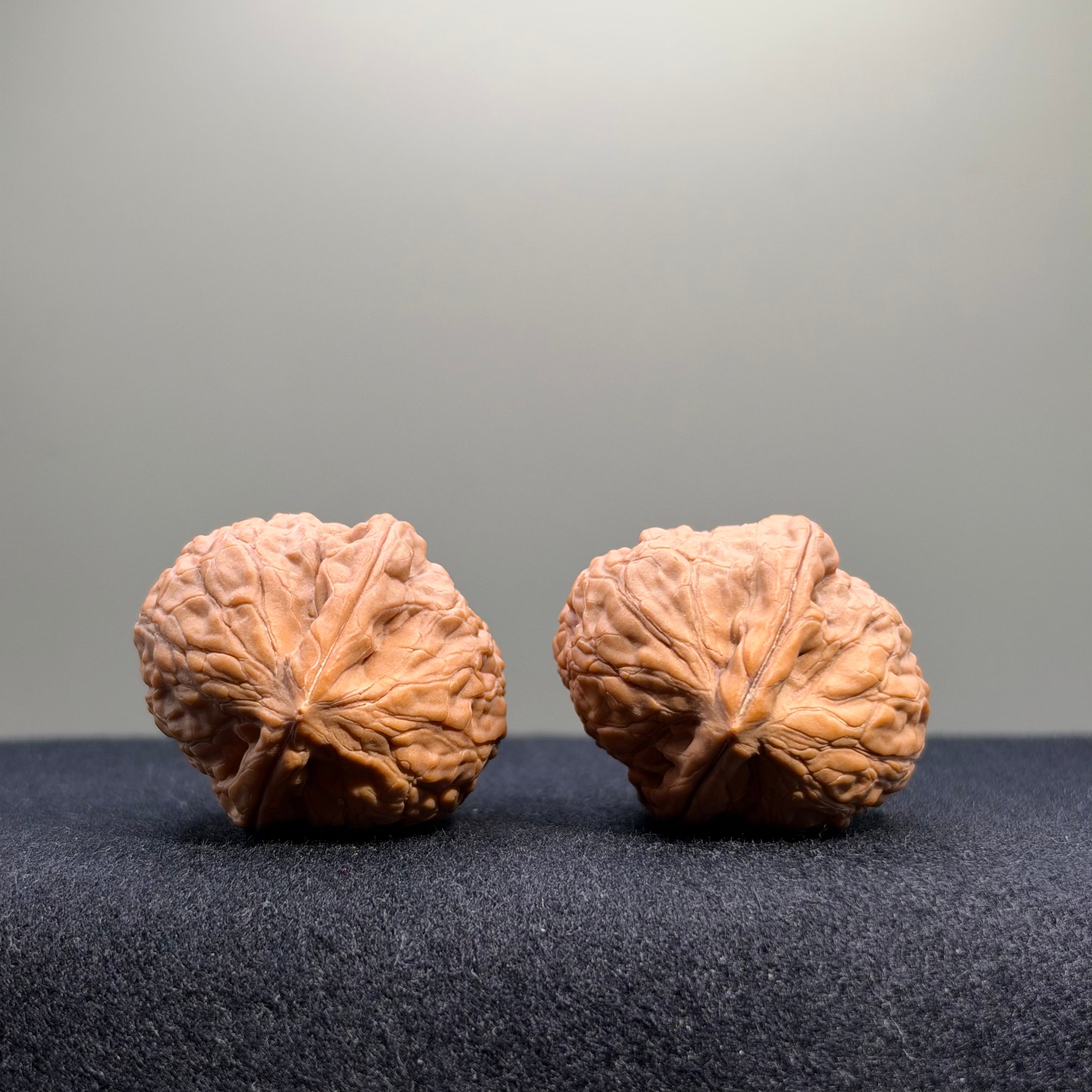 Pinggu Sheli Wenwan Walnut · 32mm · Natural · Collector Ritual