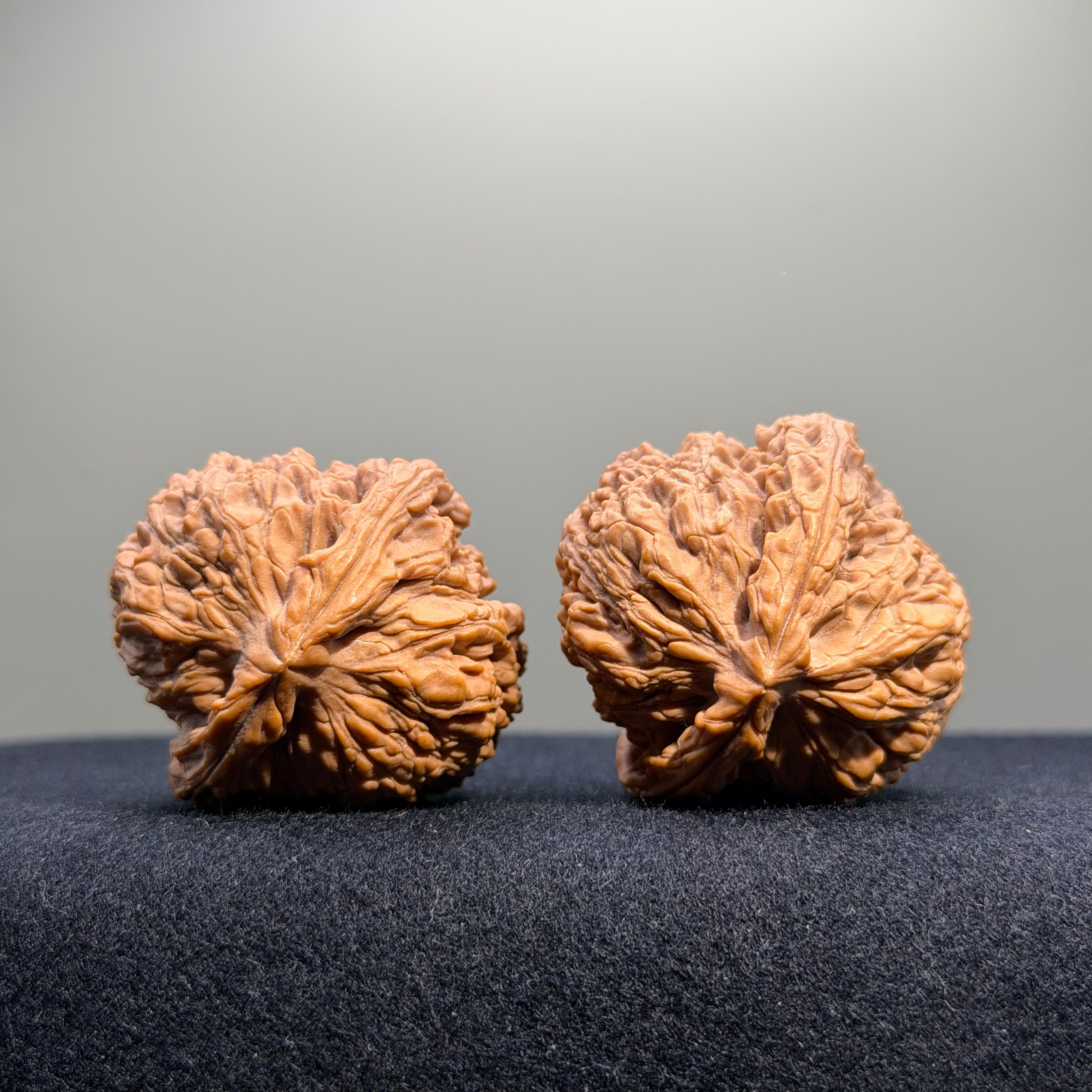 Nanjiang Stone Wenwan Walnut · 40mm · Natural · Premium Ritual