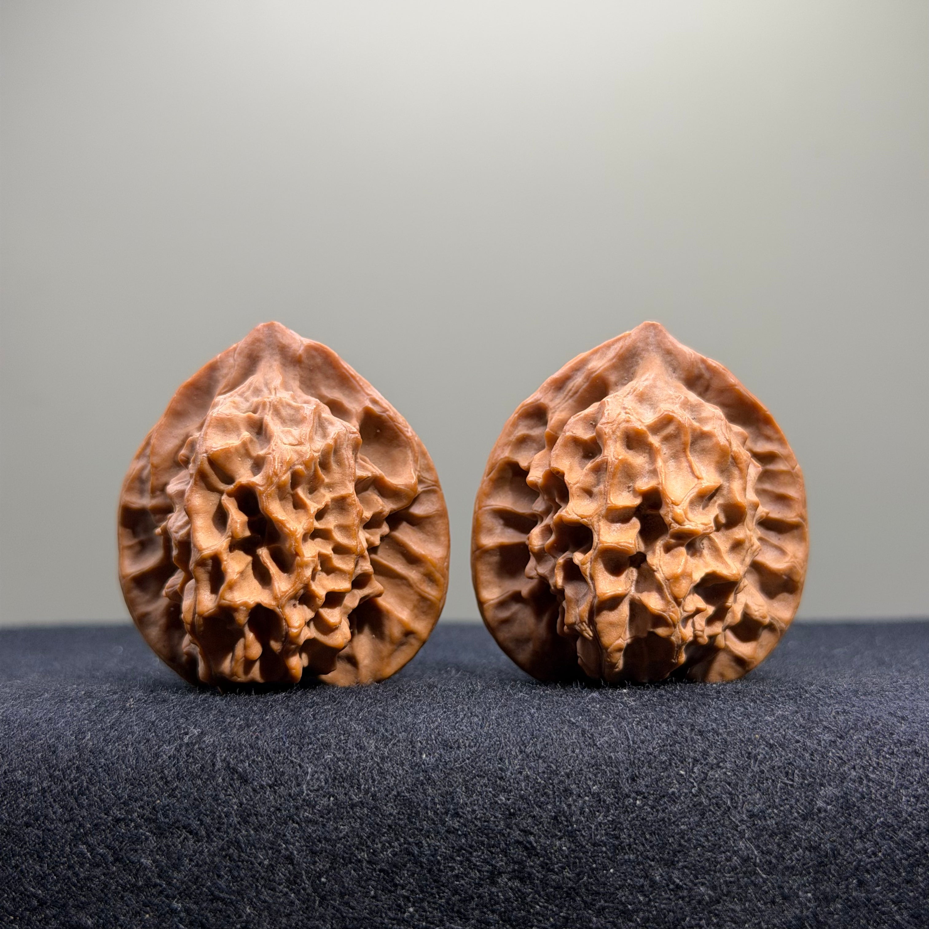 Dragon Scale Lion Head Wenwan Walnut · 35mm · Natural · Collector Ritual