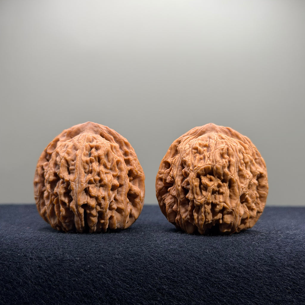 Nanjiang Stone Wenwan Walnut · 37mm · Natural · Premium Ritual