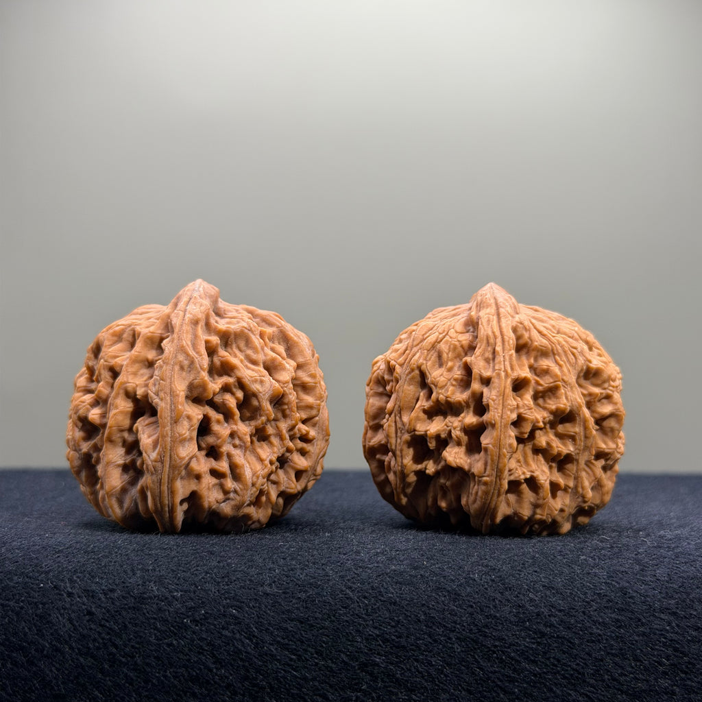 Nanjiang Stone Wenwan Walnut · 37mm · Natural · Premium Ritual