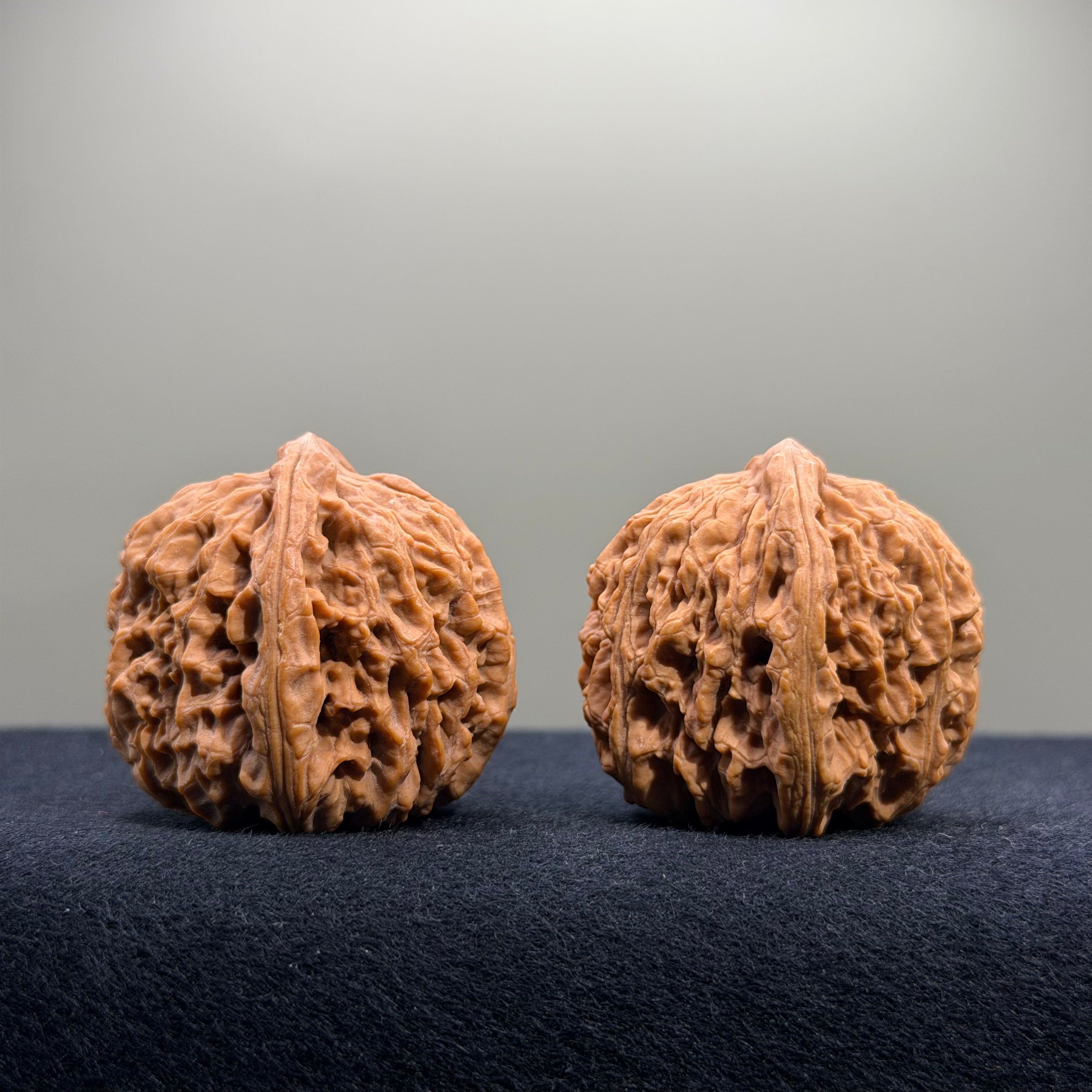 Nanjiang Stone Wenwan Walnut · 37mm · Natural · Premium Ritual