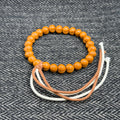 Peach Base Monkey Head Wenwan Bracelet