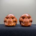 Punisher Skull Olive Pit Carving · 35mm · Premium Ritual
