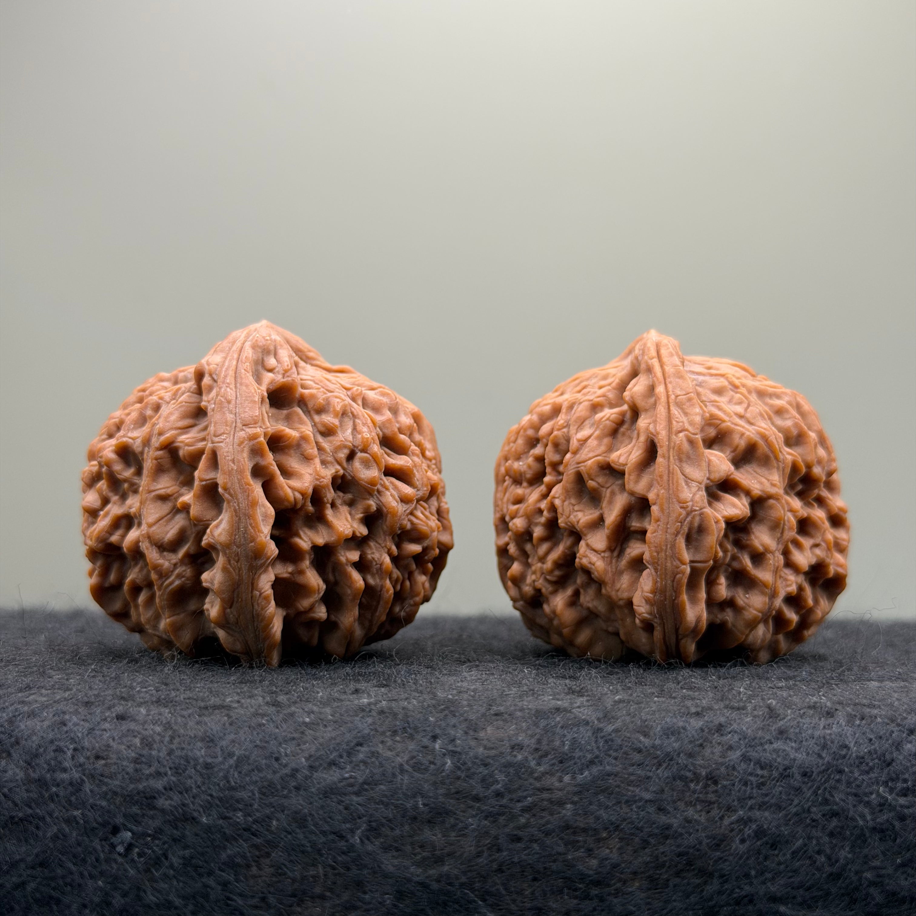 Nanjiang Stone Wenwan Walnut · 37mm · Natural · Premium Ritual