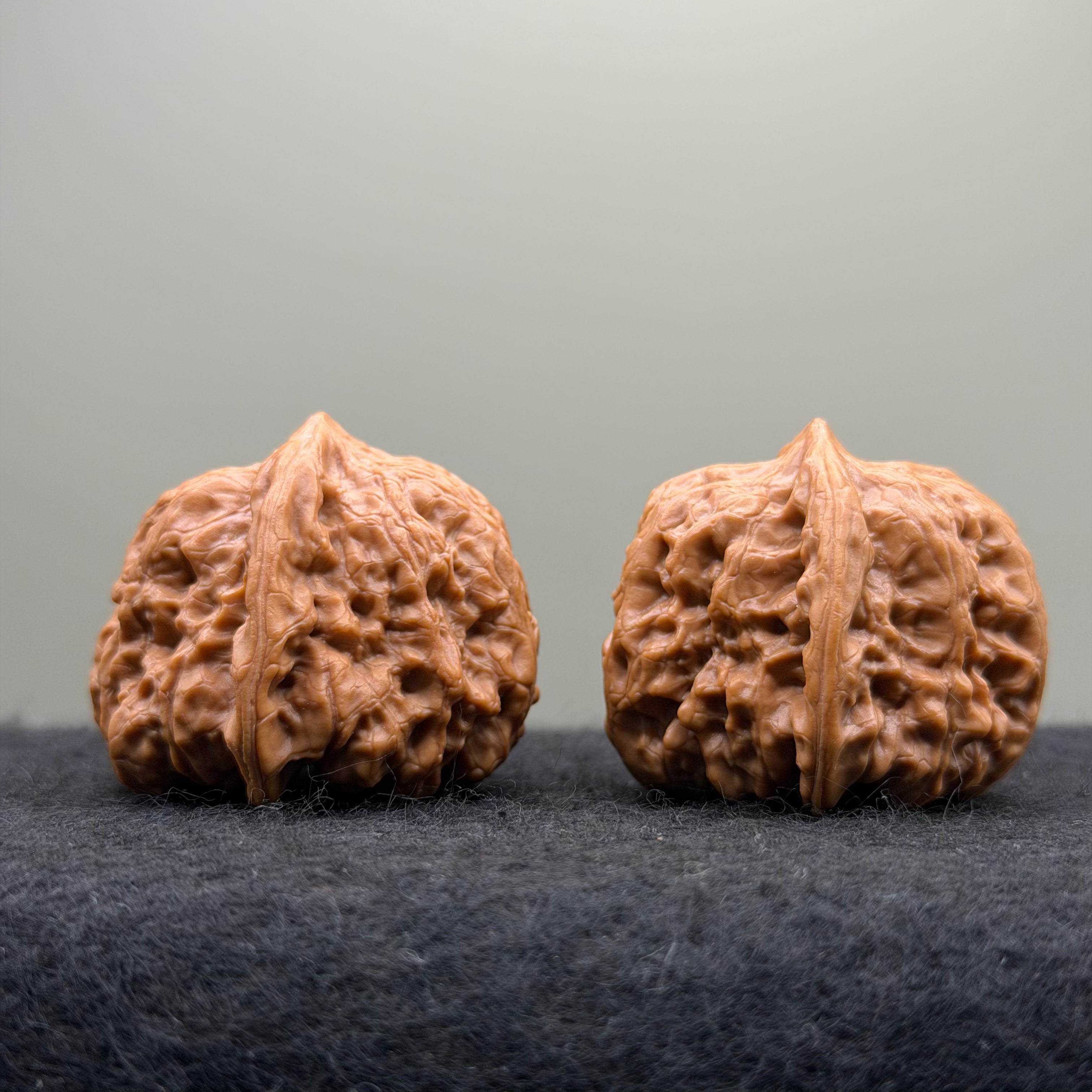 Pinggu Concave-Base Wenwan Walnut · 40mm · Select Ritual