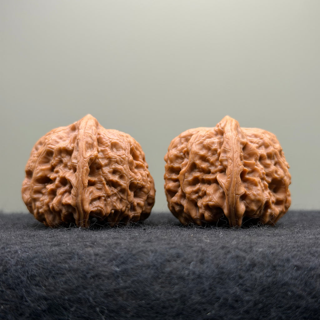 Pinggu Concave-Base Wenwan Walnut · 40mm · Select Ritual