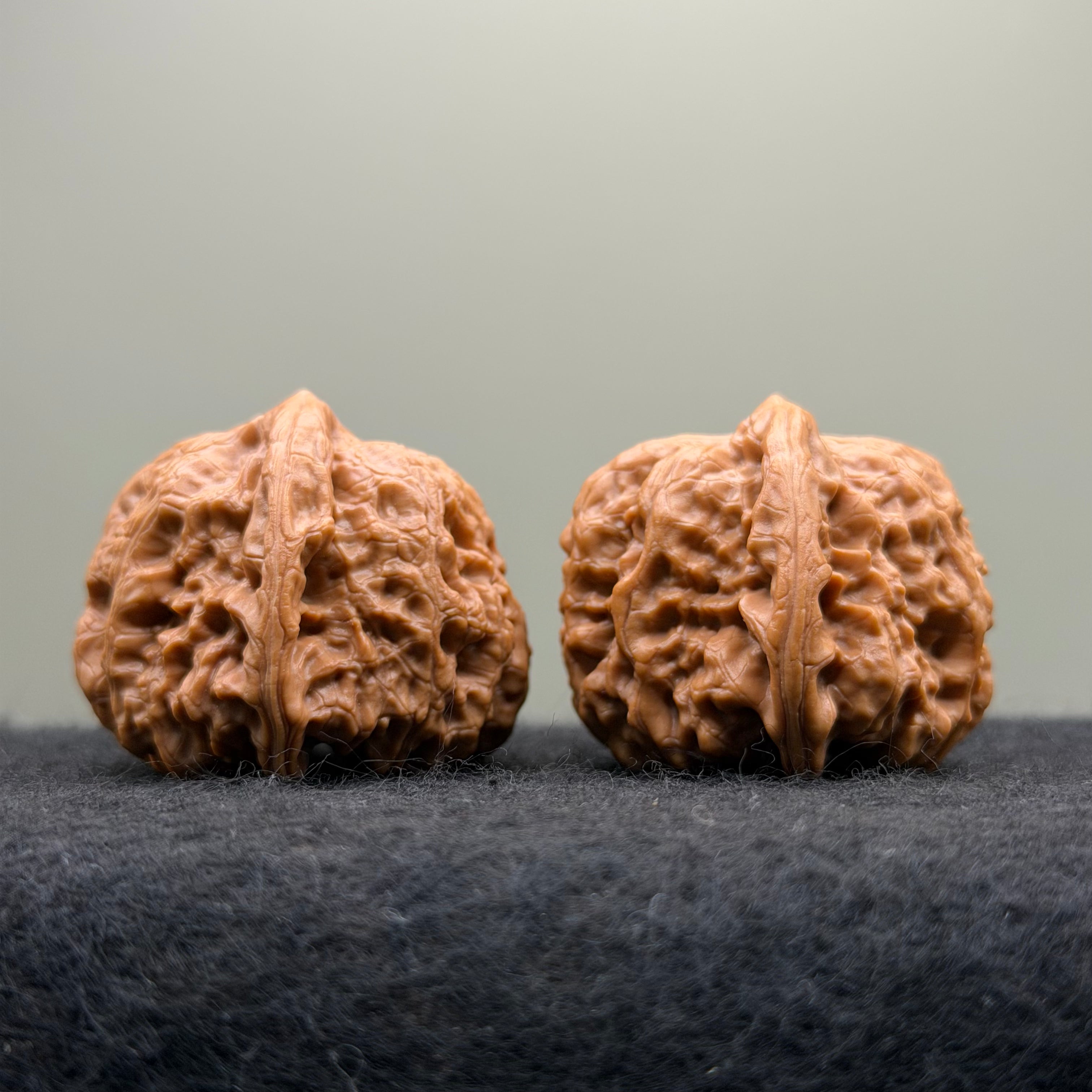 Pinggu Concave-Base Wenwan Walnut · 40mm · Select Ritual