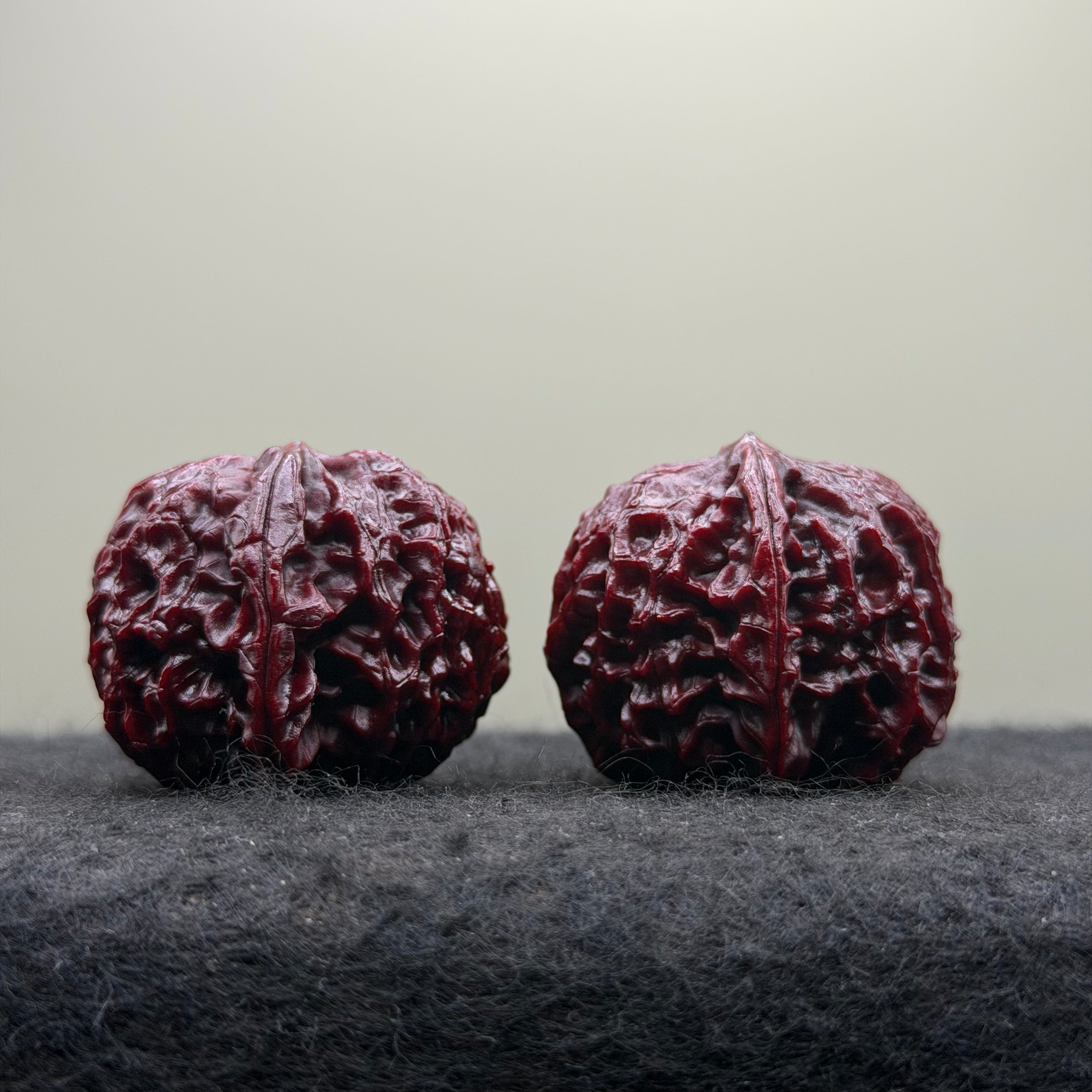 Wine-Red Longan Wenwan Walnut · 34mm · Select Ritual