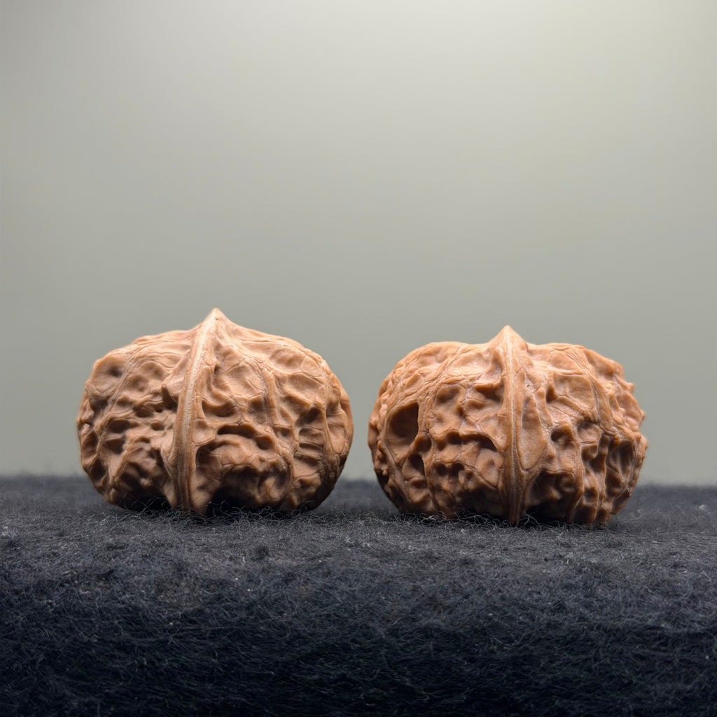 Mentougou Ingot Wenwan Walnut · 38mm · Natural · Premium Ritual