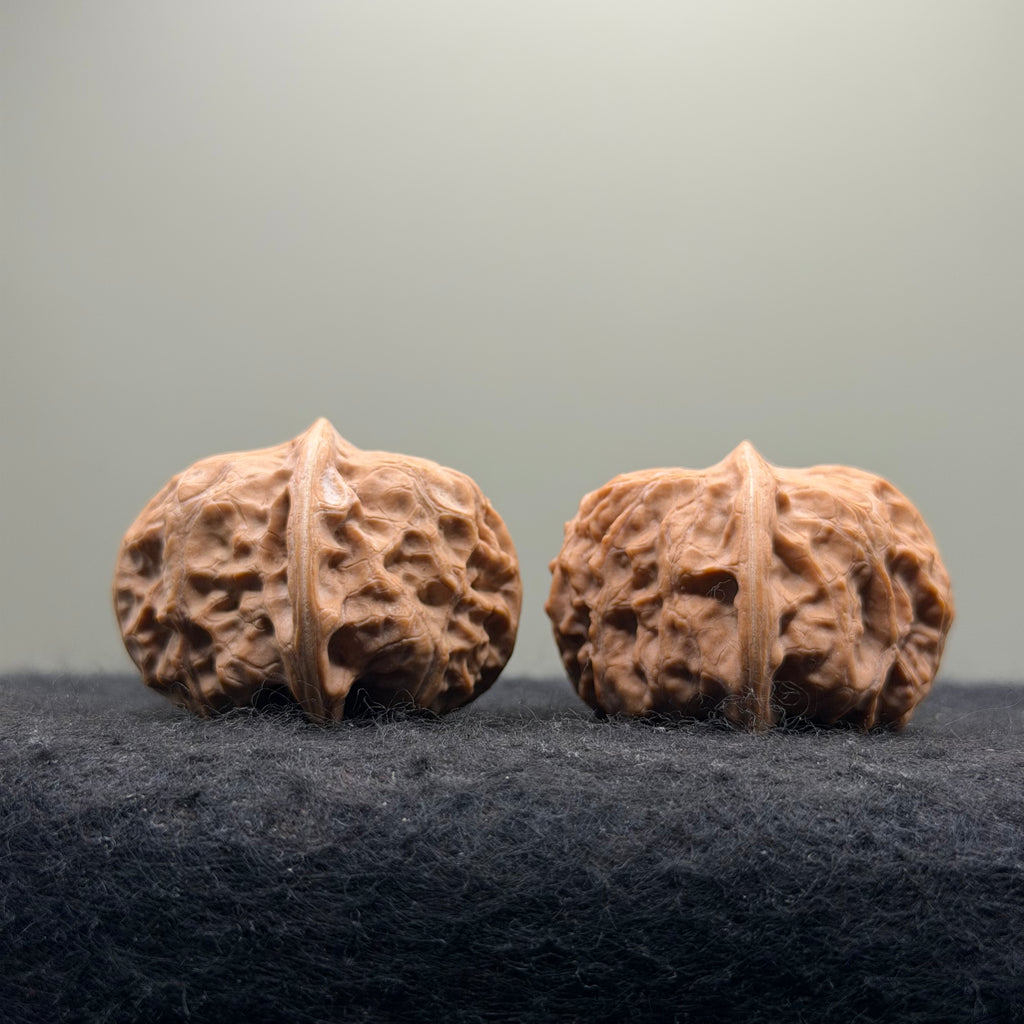 Mentougou Ingot Wenwan Walnut · 38mm · Natural · Premium Ritual