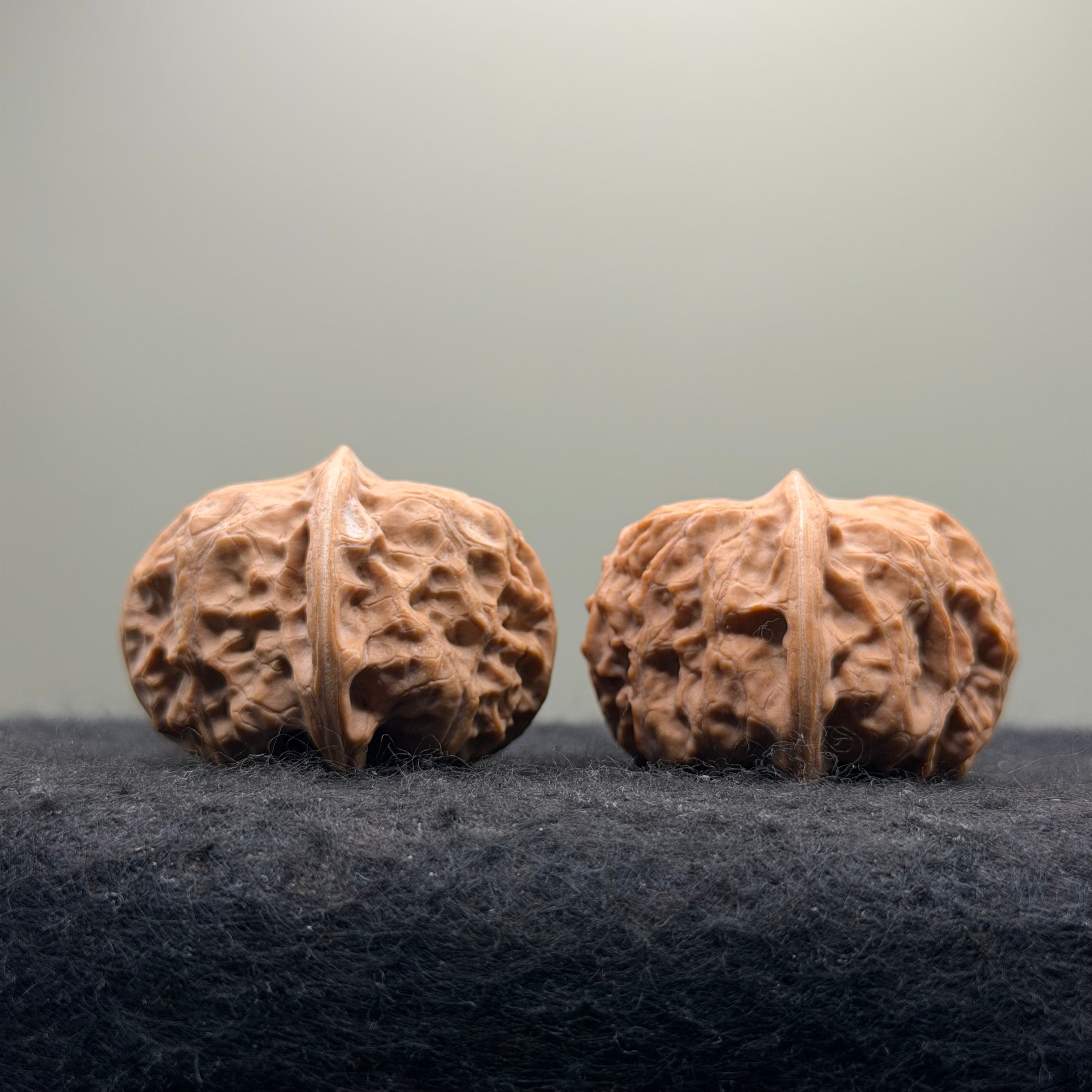 Mentougou Ingot Wenwan Walnut · 38mm · Natural · Premium Ritual