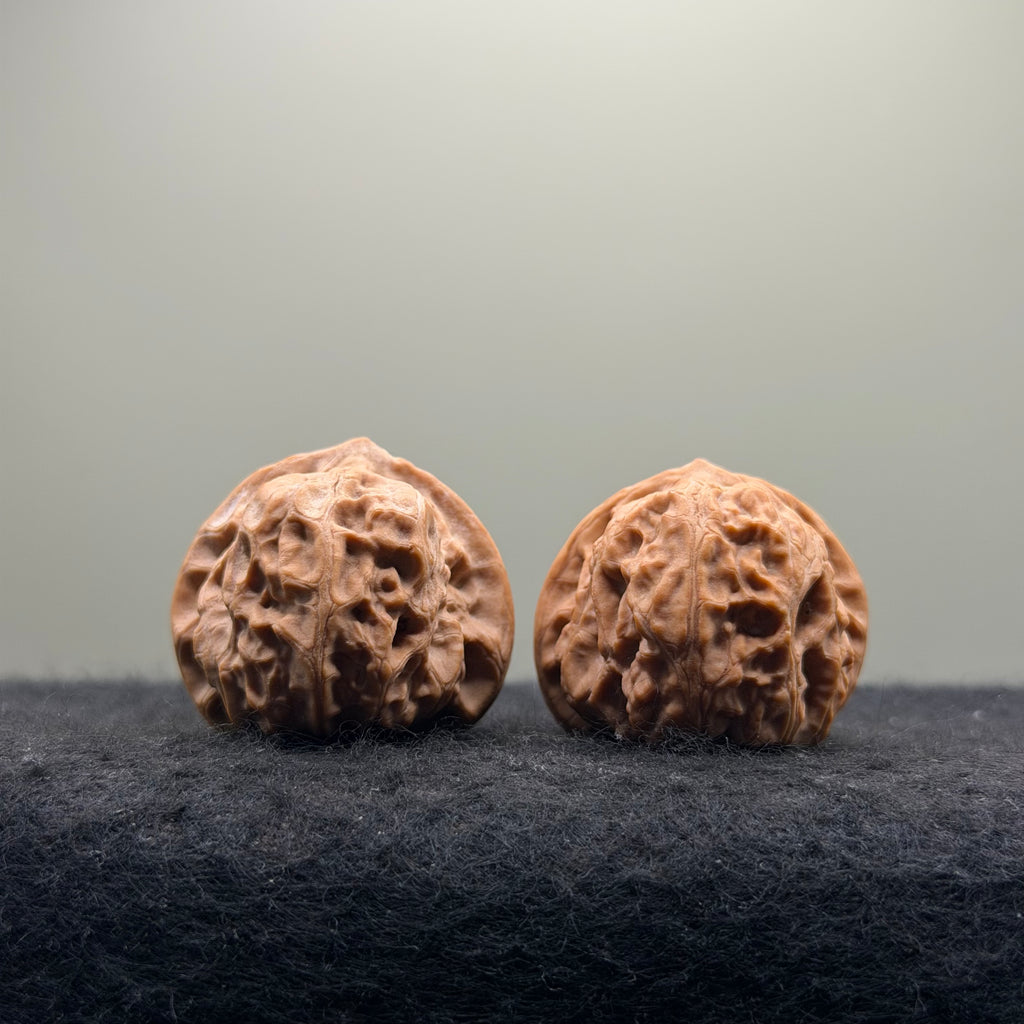 Mentougou Ingot Wenwan Walnut · 38mm · Natural · Premium Ritual