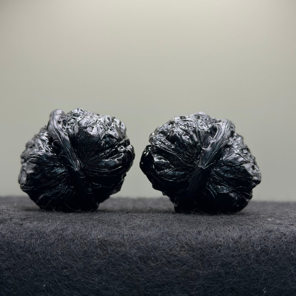 Ground Buried Cat's Eye Toad Head Wenwan Walnut · 33mm · Select Ritual