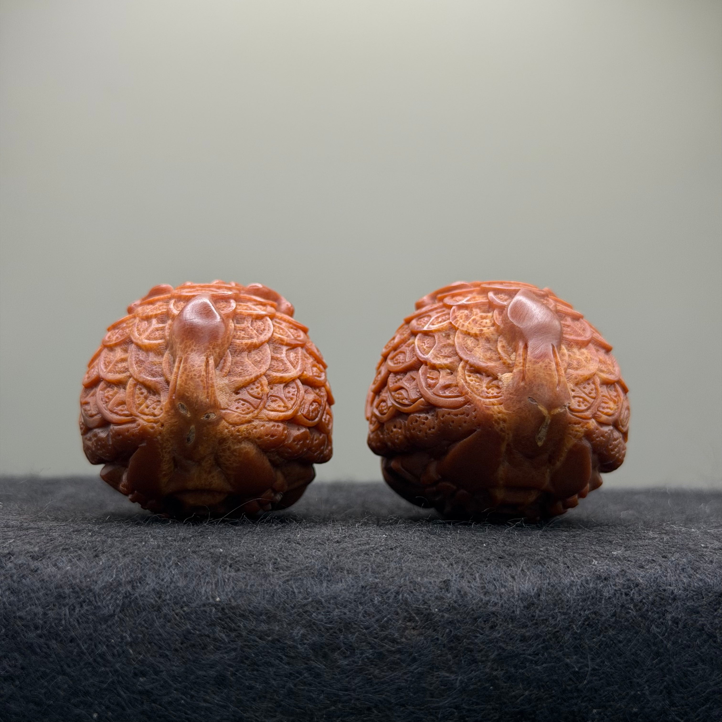 Carved Olive Pit Wenwan