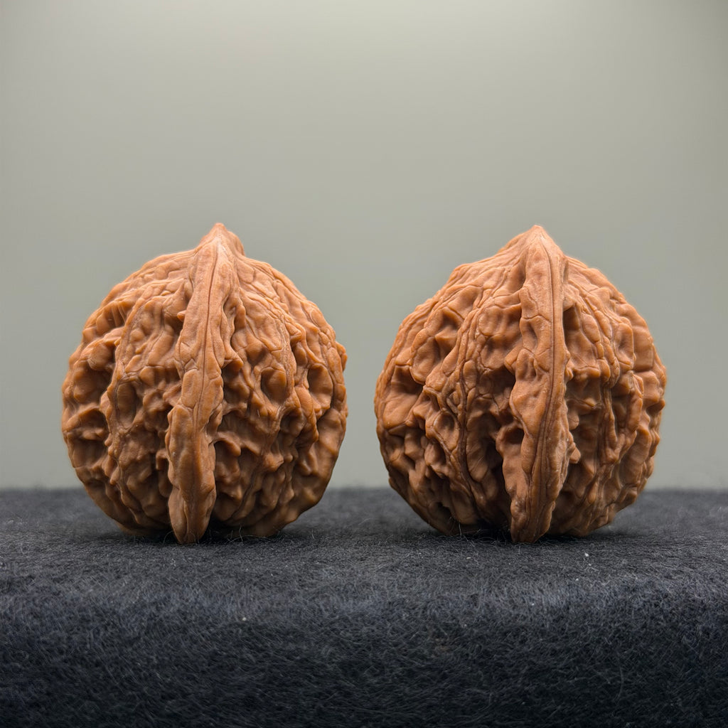 Wheat Ear Tiger Head Wenwan Walnut · 41mm · Natural · Entry Ritual