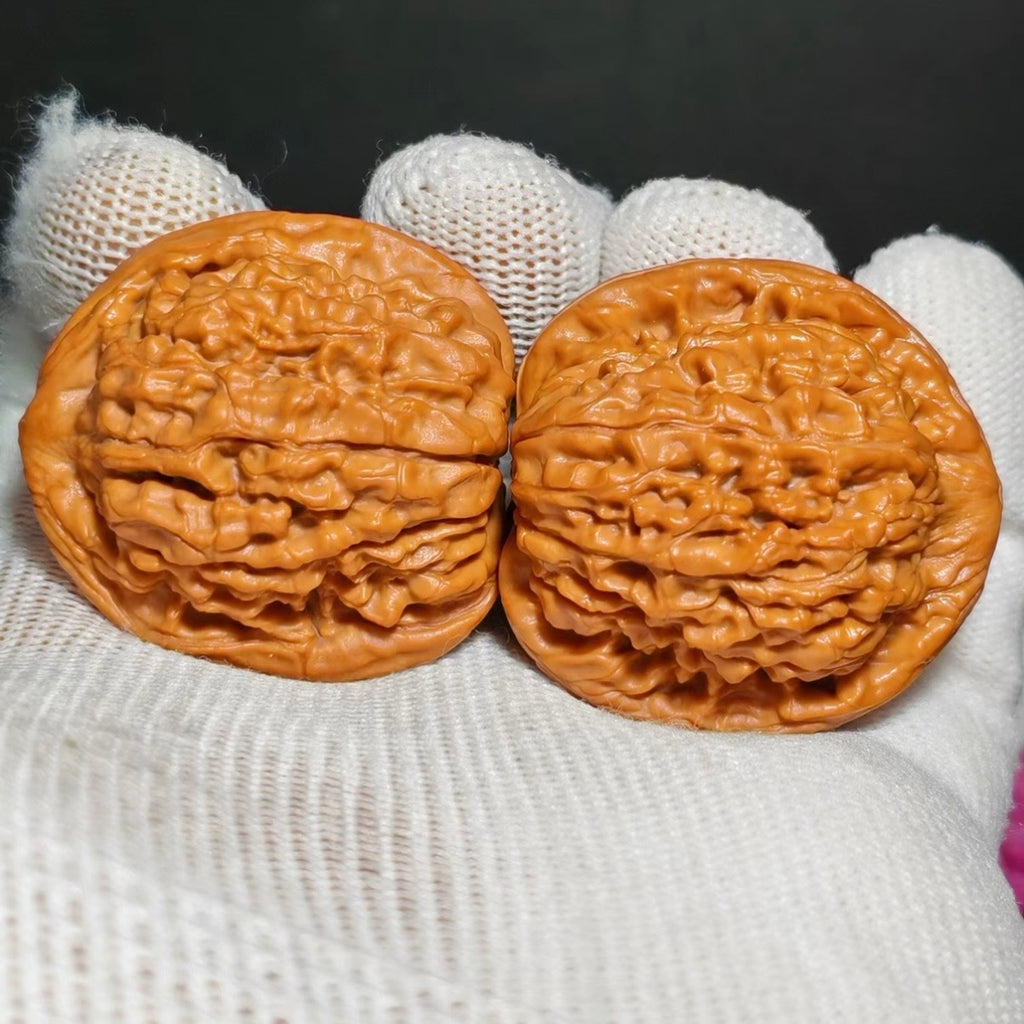 Lotus Tiger Head Wenwan Walnut · 37mm · Natural · Sourcing Pick