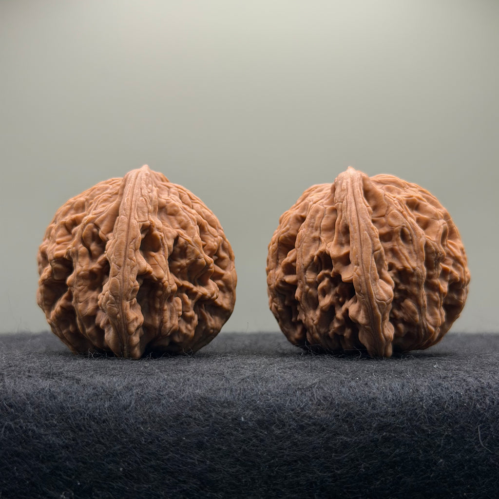 Wheat Ear Tiger Head Wenwan Walnut · 42mm · Natural · Select Ritual
