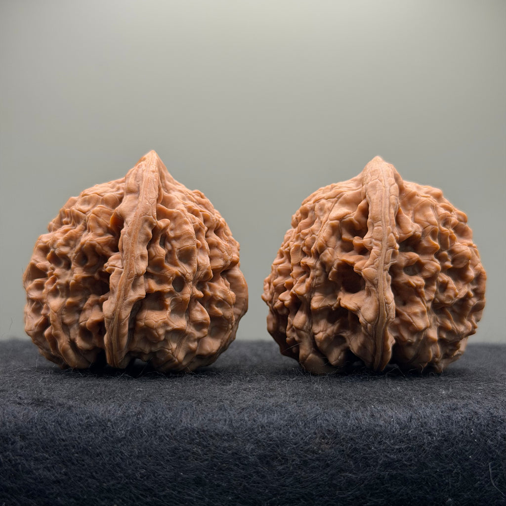 Wang Yong Official Hat Wenwan Walnut · 45mm · Natural · Entry Ritual