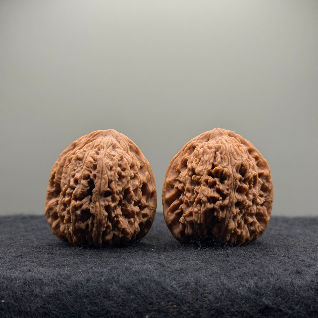 Nanjiang Stone Wenwan Walnut · 36mm · Natural · Select Ritual