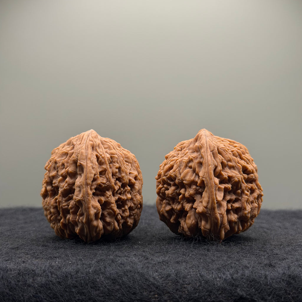 Nanjiang Stone Wenwan Walnut · 36mm · Natural · Select Ritual