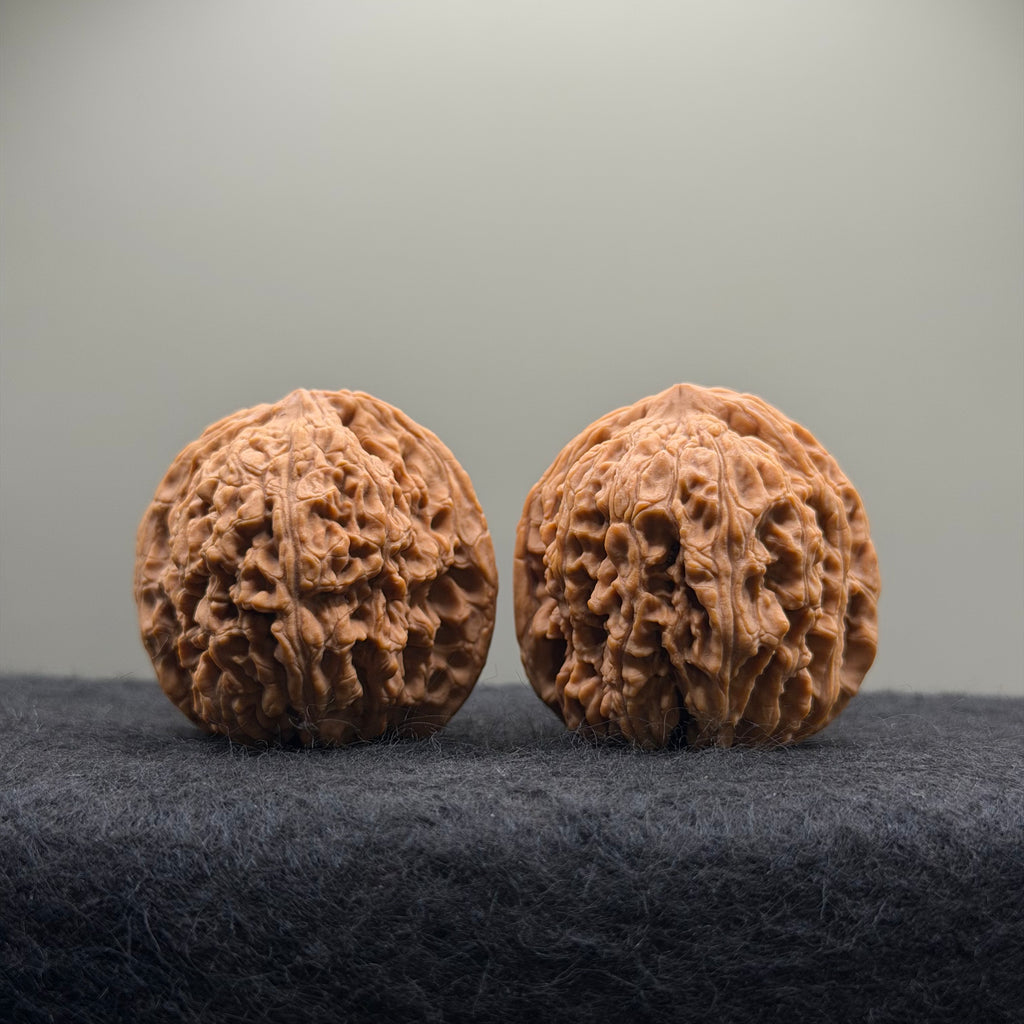 Nanjiang Stone Wenwan Walnut · 40mm · Natural · Select Ritual