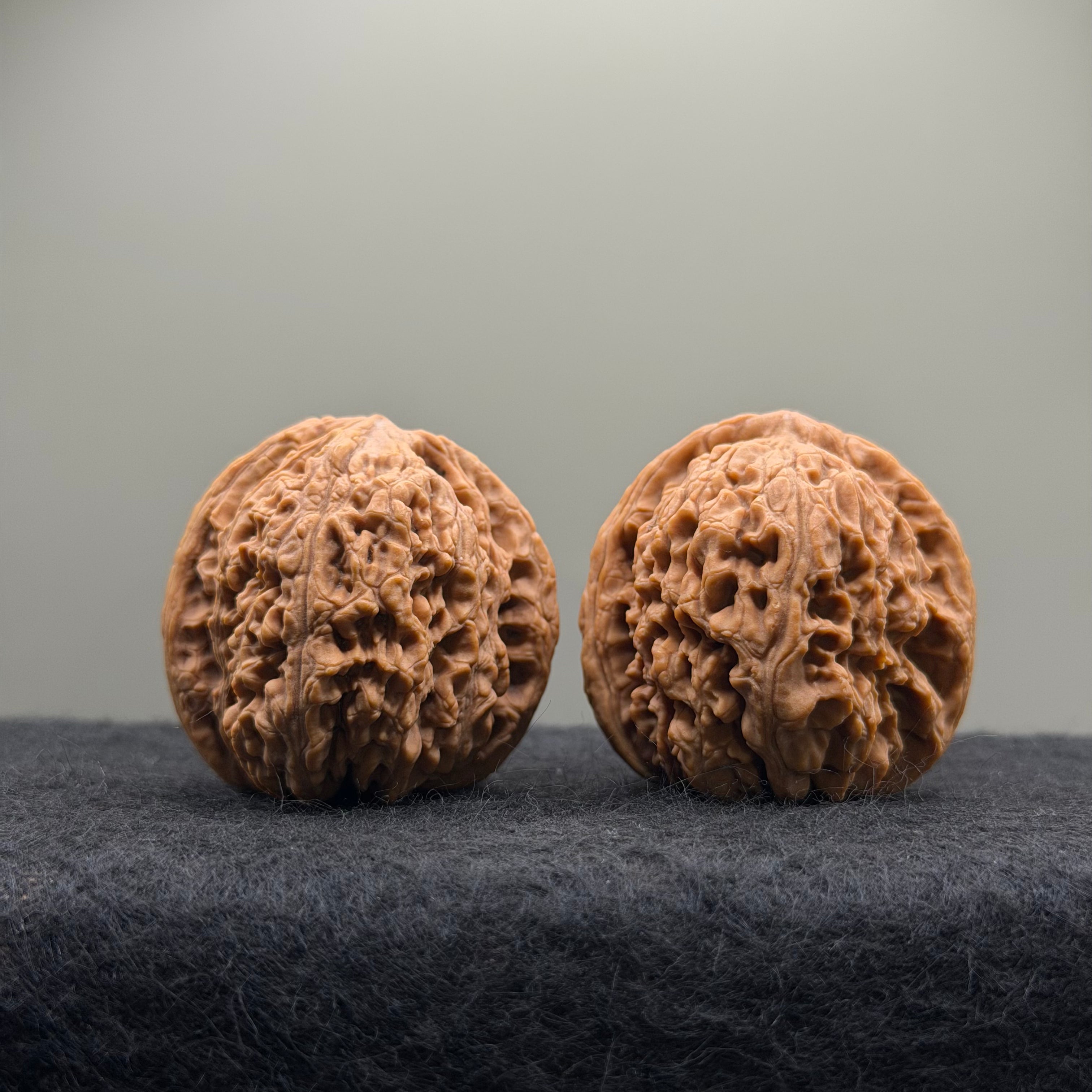 Nanjiang Stone Wenwan Walnut · 40mm · Natural · Select Ritual