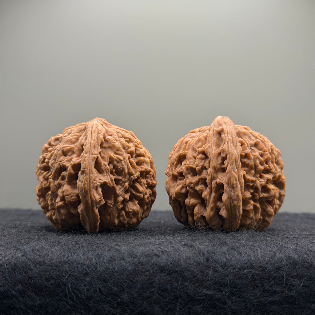 Nanjiang Stone Wenwan Walnut · 40mm · Natural · Select Ritual
