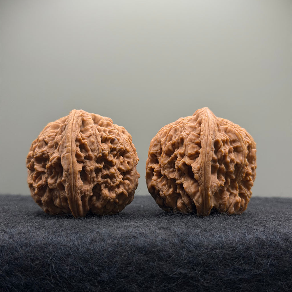 Nanjiang Stone Wenwan Walnut · 40mm · Natural · Select Ritual
