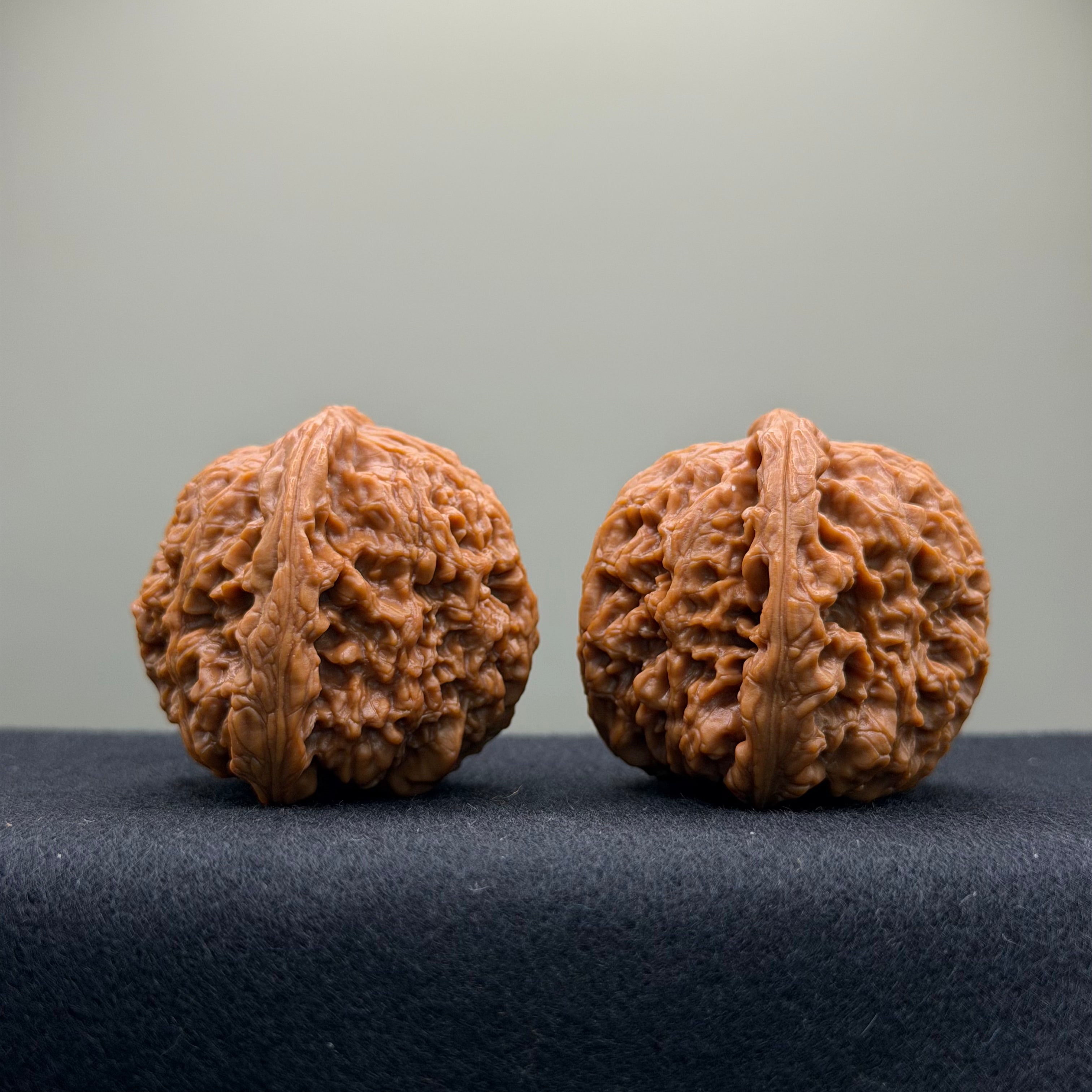 Nanjiang Stone Wenwan Walnut · 43mm · Natural · Premium Ritual
