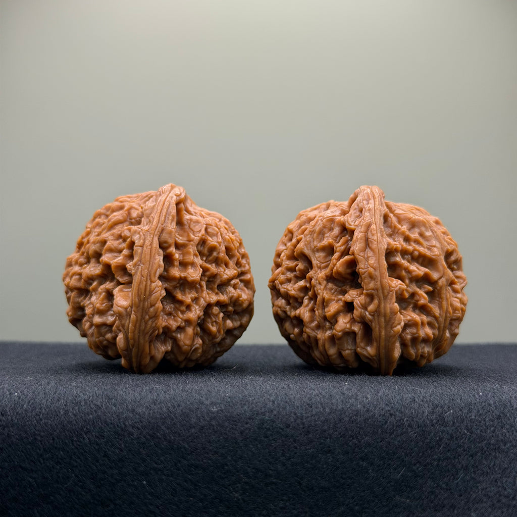 Nanjiang Stone Wenwan Walnut · 43mm · Natural · Premium Ritual