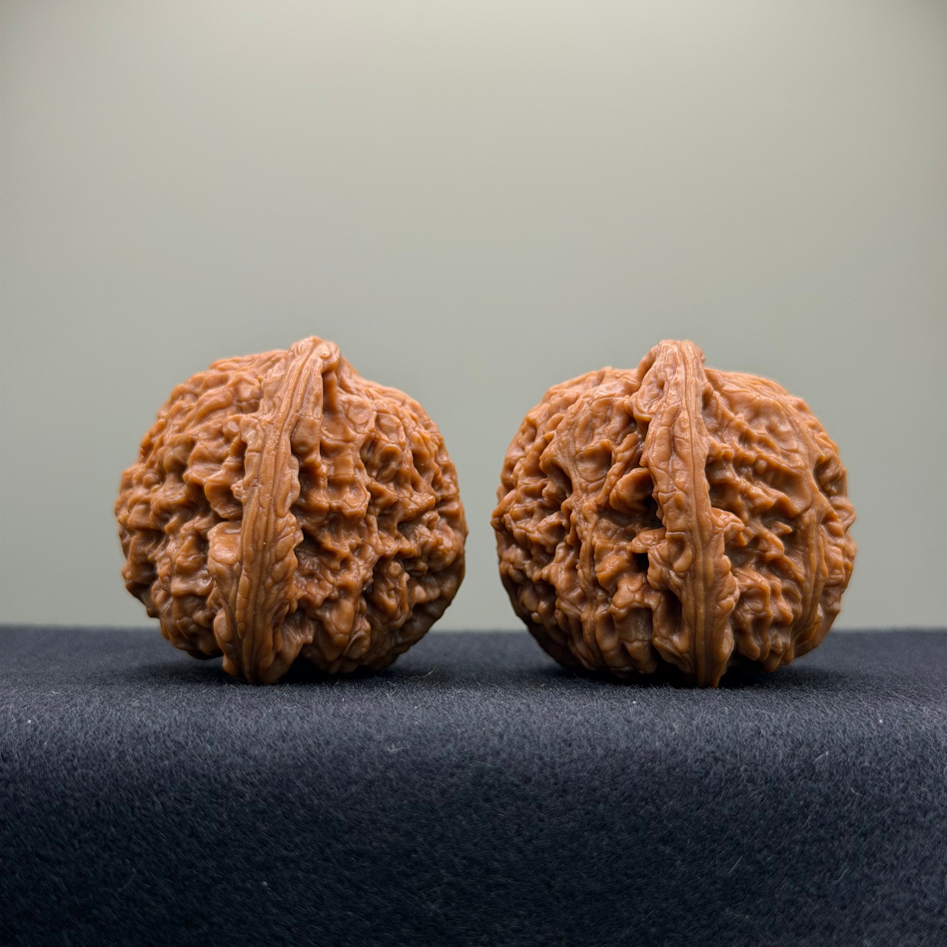 Nanjiang Stone Wenwan Walnut · 43mm · Natural · Premium Ritual