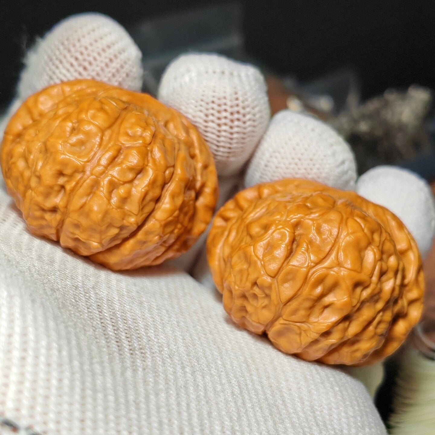 Giant Pumpkin Wenwan Walnut · 42mm · Natural · Sourcing Pick