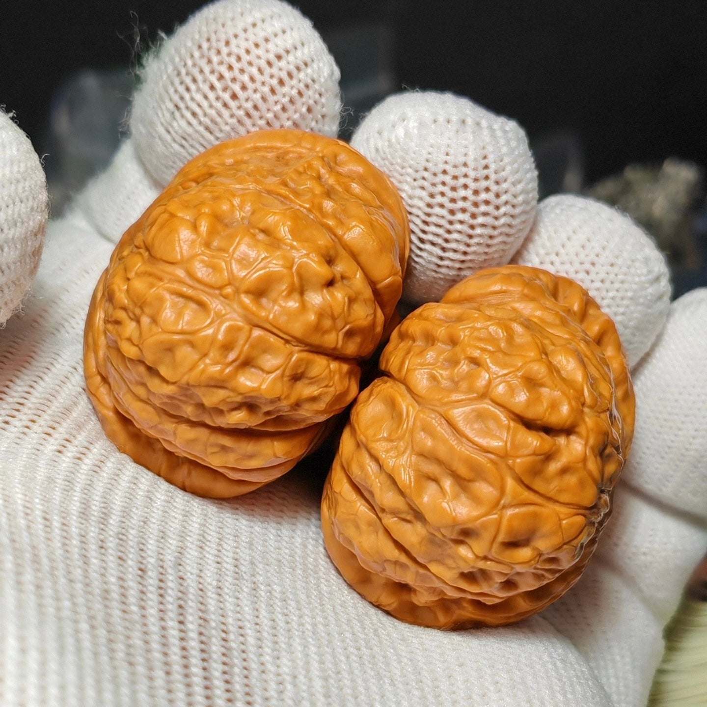Giant Pumpkin Wenwan Walnut · 42mm · Natural · Sourcing Pick