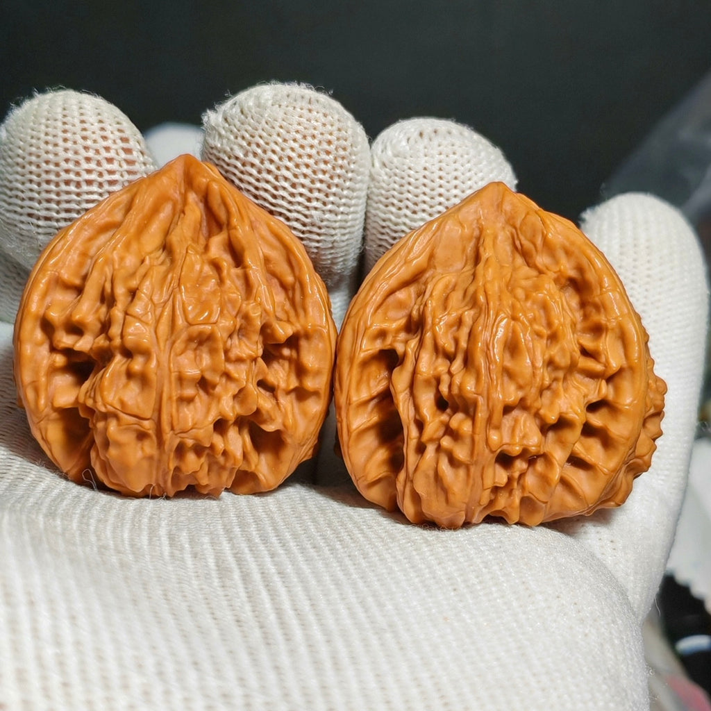 Thick Ribs Three Ridges  Wenwan Walnut · 41mm · Natural · Sourcing Pick