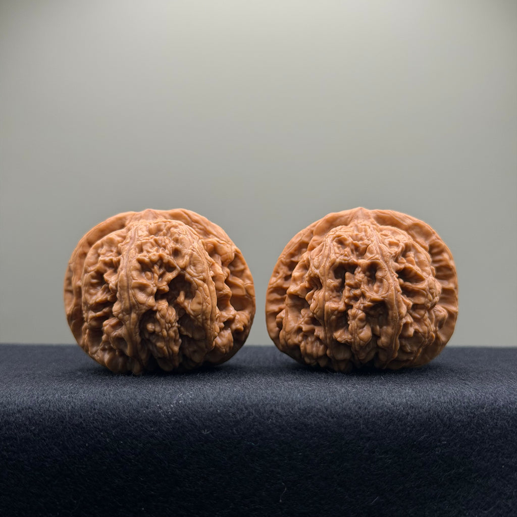 Thick Rib Lion Head Wenwan Walnut · 43mm · Select Ritual