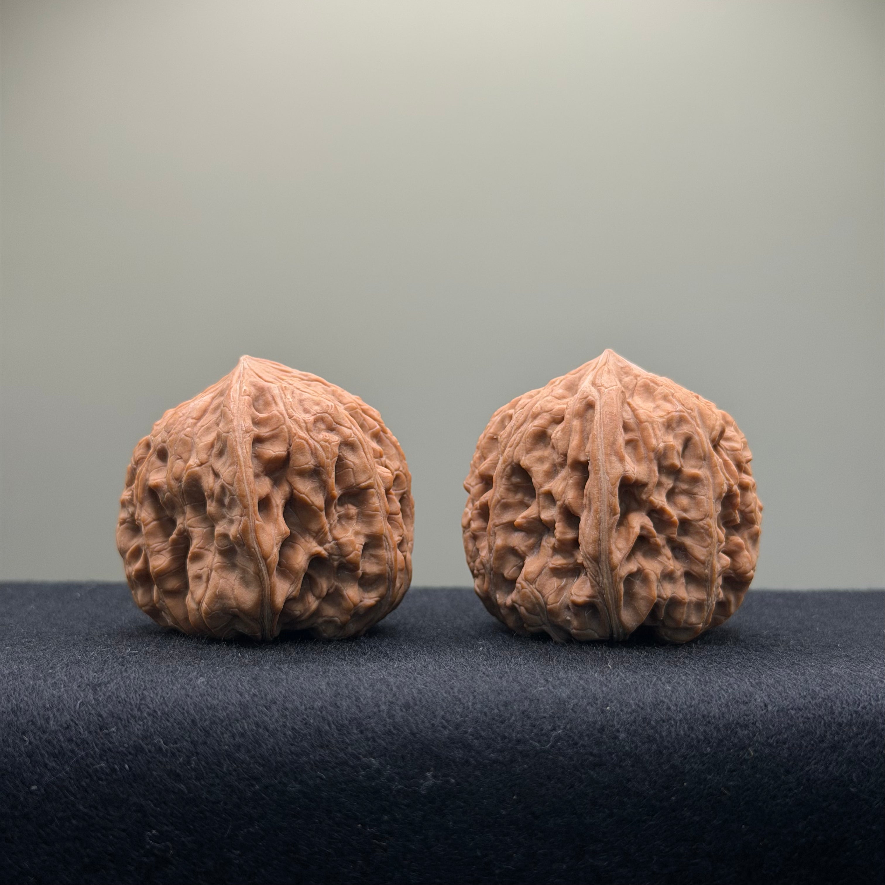 Pinggu Concave-Base Wenwan Walnut · 40mm · Entry Ritual