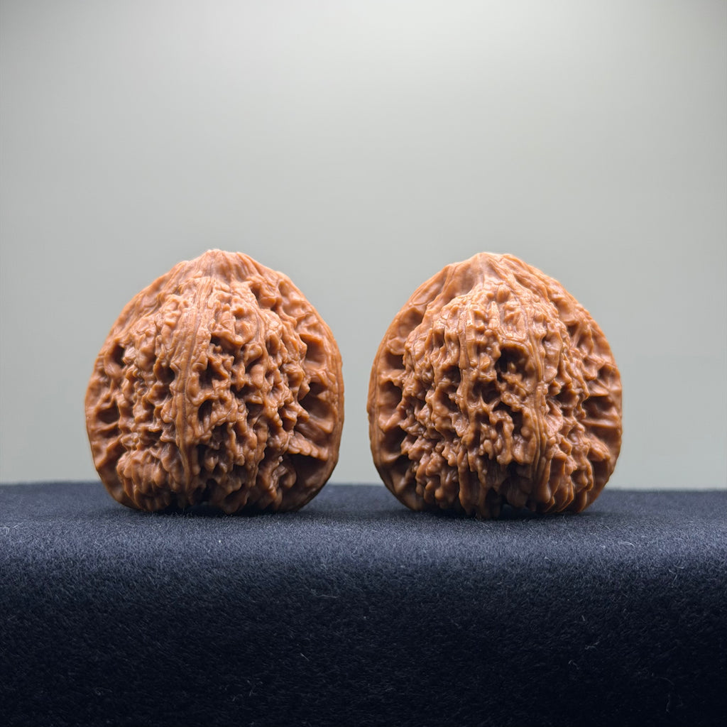 Nanjiang Stone Wenwan Walnut · 42mm · Natural · Collector Ritual