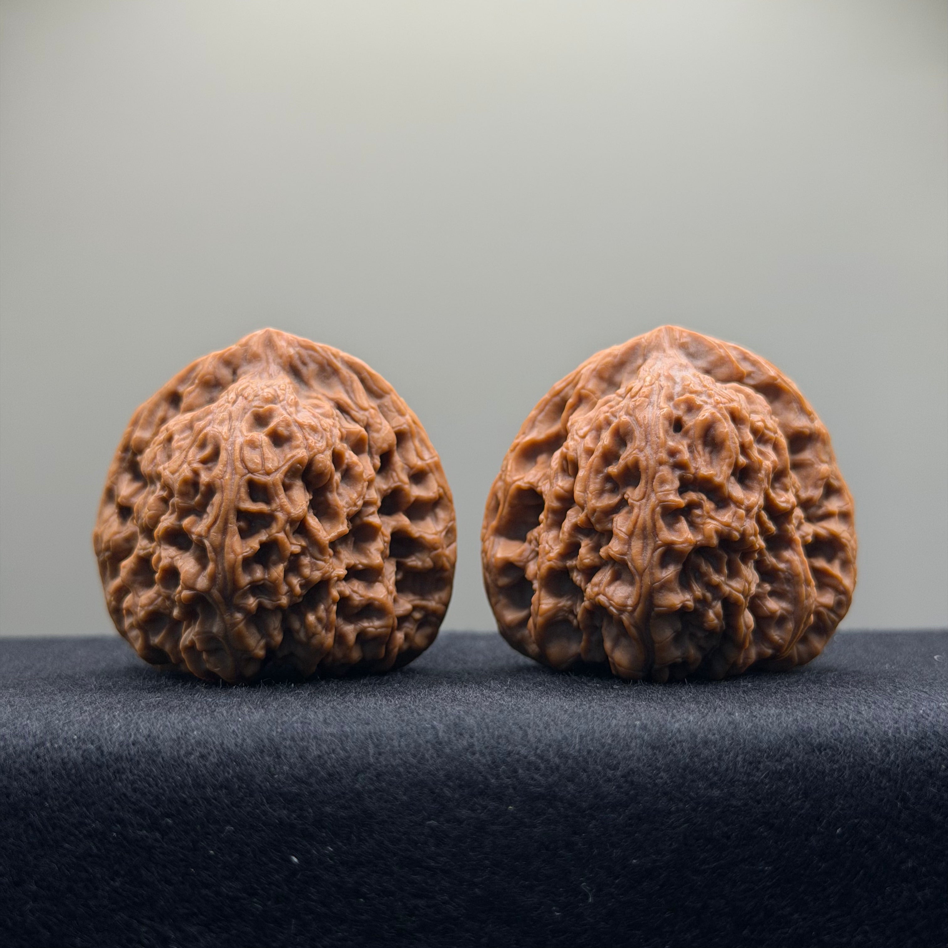 Nanjiang Stone Wenwan Walnut · 44mm · Premium Ritual